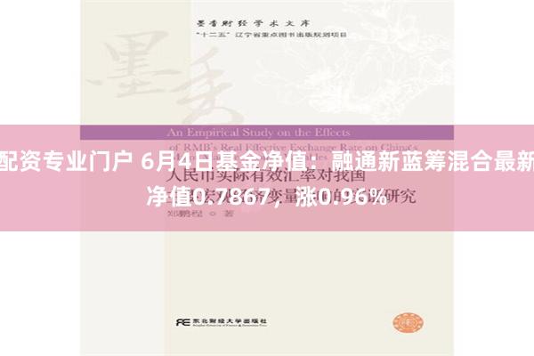 配资专业门户 6月4日基金净值：融通新蓝筹混合最新净值0.7867，涨0.96%