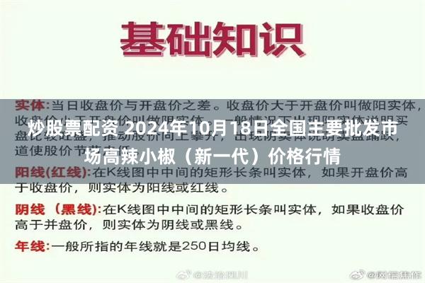 炒股票配资 2024年10月18日全国主要批发市场高辣小椒（新一代）价格行情