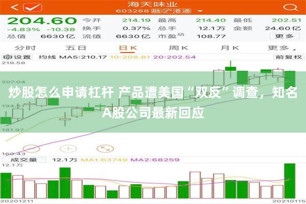 炒股怎么申请杠杆 产品遭美国“双反”调查，知名A股公司最新回应